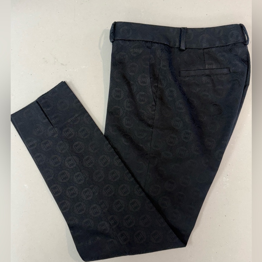 Banana Republic Pants Slacks with a black jacquard pattern print Size 0